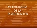 Metodología de la investigación