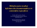 Métodos para recabar   información etnomatemática en  contenidos específicos 