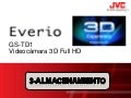 Metodos Almacenamiento Videocamara 3D Full HD JVC GS-TD1
