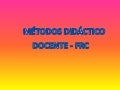 Metodos de enseñanza didactica