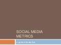 Social Media Metrics Tools