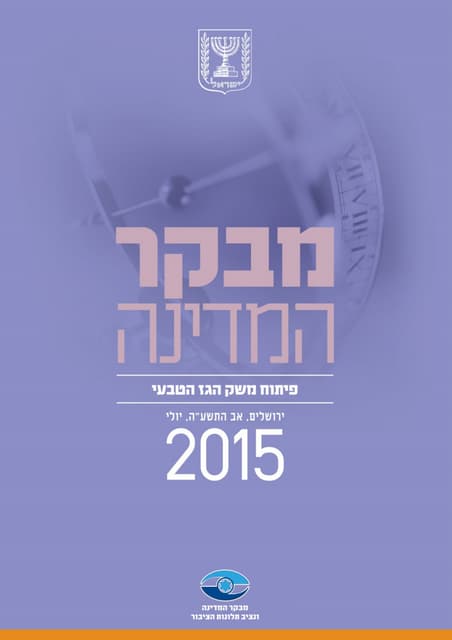 מבקר המדינה דוח ביקורת משק הגז הטבעי