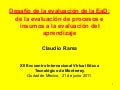La evaluación de la educacion a distancia