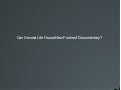 Can Second Life House New Documentary Forms?
