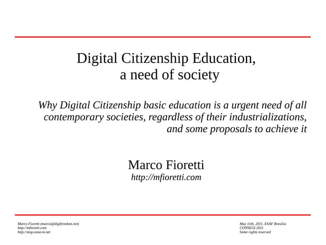 Digital Citizenship Basic Education