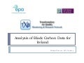 Analysis of Black Carbon Data for Ireland - Michael Geever, NUIG