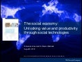 The social economy: Unlocking value and productivity through social technologies