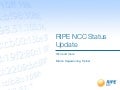 RIPE NCC Status Update