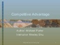 Michael Porter&rsquo;s Competitive Advantage