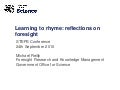 Michael Reilly - Learning to rhyme: reflections on foresight