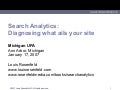 Search Analytics:  Diagnosing what ails your site