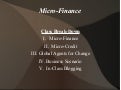 Microcredit Presentation