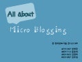 Microblogging