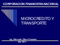 Microcrédito y Transporte