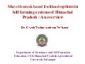 Microlivestock and livelihood security in Hilly regions of India