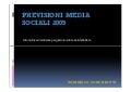 Previsioni Media Sociali 2009