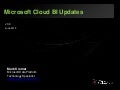 Microsoft Cloud BI Update 2012 for SQL Saturday Philly