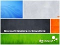 Microsoft OneNote in SharePoint
