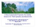 A New Sustainable Polymeric Fire Safety Solution for Thermoplastics and Elastomers