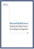 Infosys’ authors a whitepaper on Biztalk Server 2009