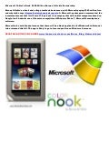 Microsoft tablet e-book $300 million Barnes & Noble Partnership  