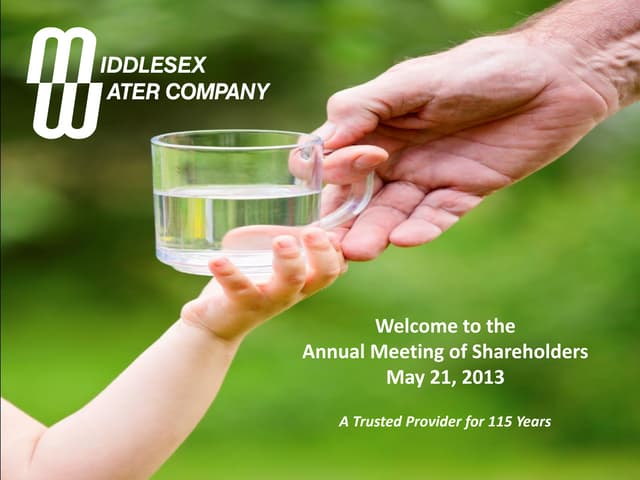 Middlesex water13agm pres