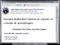Apresentação da tese Quadros Interactivos