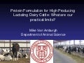 How Low Can We Go: Nitrogen in Dairy Rations- Mike Van Amburgh