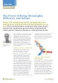 The Power of Being Meaningful, Different, and Salient
