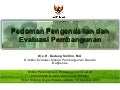 Pedoman Pengendalian dan Evaluasi Pembangunan