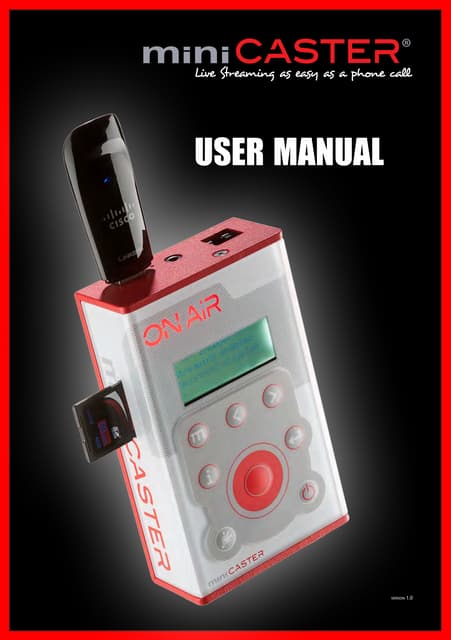 Minicaster livestream solution user manual