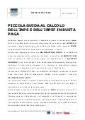 Mini Guida FAD - Calcolare INPS-IRPEF in busta paga
