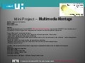 Mini Project- Multimedia Montage