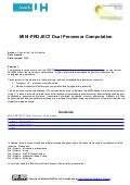 Mini Project- Dual Processor Computation