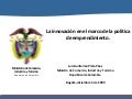 La innovación en el marco de la política de emprendimiento