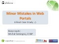 Minor Mistakes In Web Portals