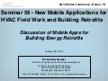 Discussion of Mobile Apps for Building Energy Retrofits