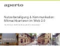 Mitmachbarrieren im Web 2.0