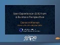 User Experience from a Business Perspective