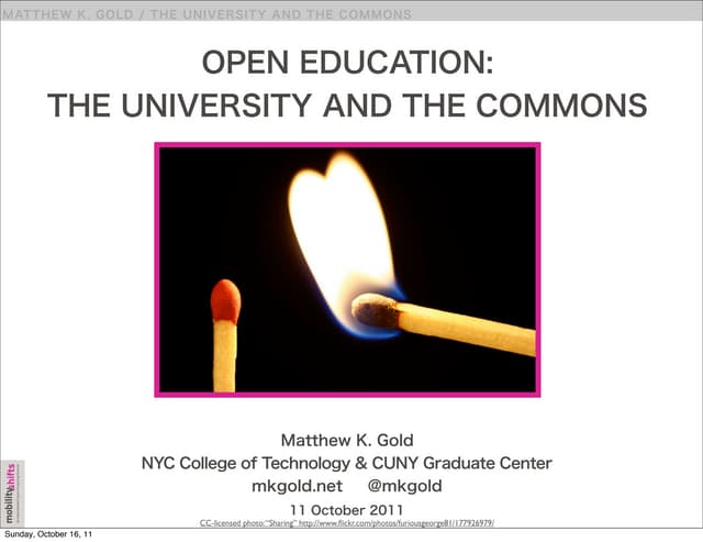 Open Education: The University and ...