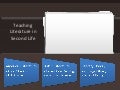 Literature Alive in SL