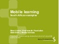 Mobile learning: South African examples