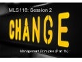 MLS118 Session 2 Lecture