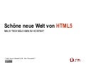 Schöne neue Welt von HTML5 - MultimediaTreff 28 - Köln 03.12.2011