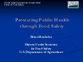 Protecting Public Health through Food Safety
