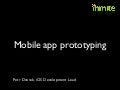 Mobile app prototyping