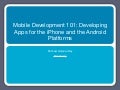 Mobile Development 101