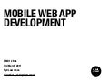 Mobile web app development