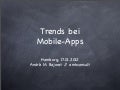 Trends bei mobilen Apps