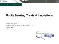 2012 Mobile Banking Trends & Innovations